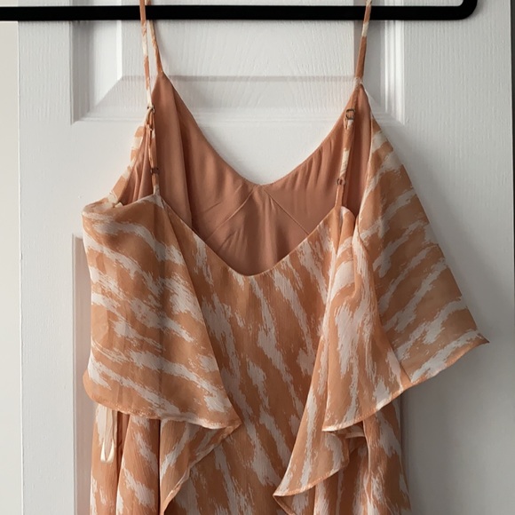 BCBG maxi dress. Cream and nude/orange - Picture 5 of 6